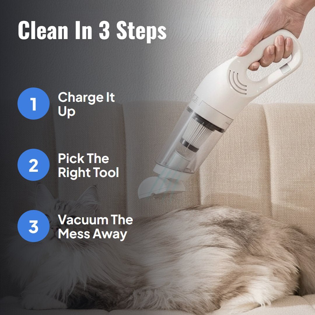 Furzap™ Cordless Handheld Pet Vacuum - Hartwella