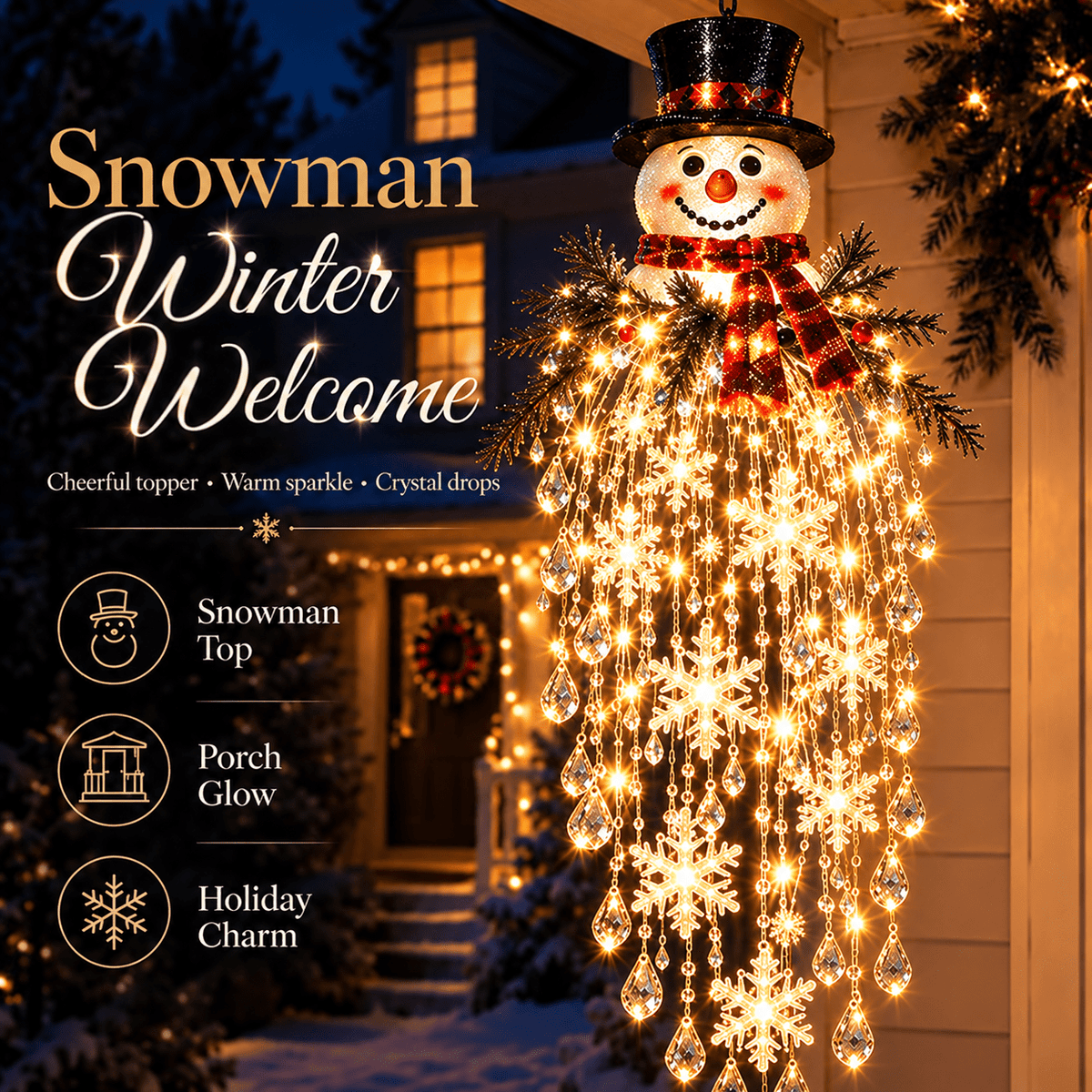 Glacia™ Crystal Cascade Christmas Light