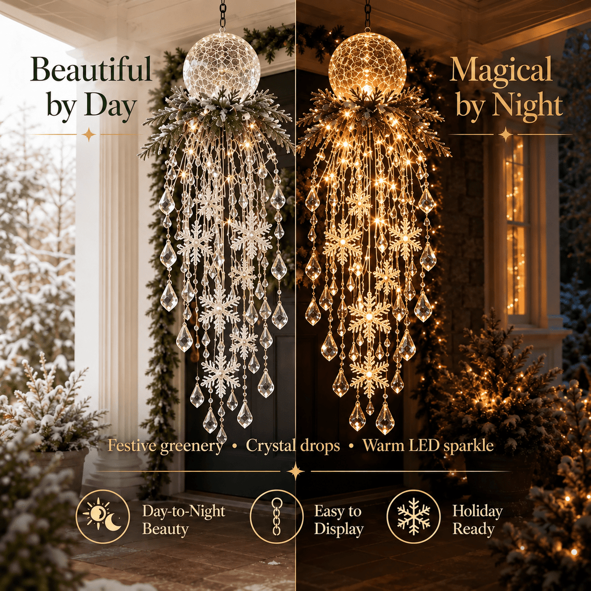 Glacia™ Crystal Cascade Christmas Light - Hartwella