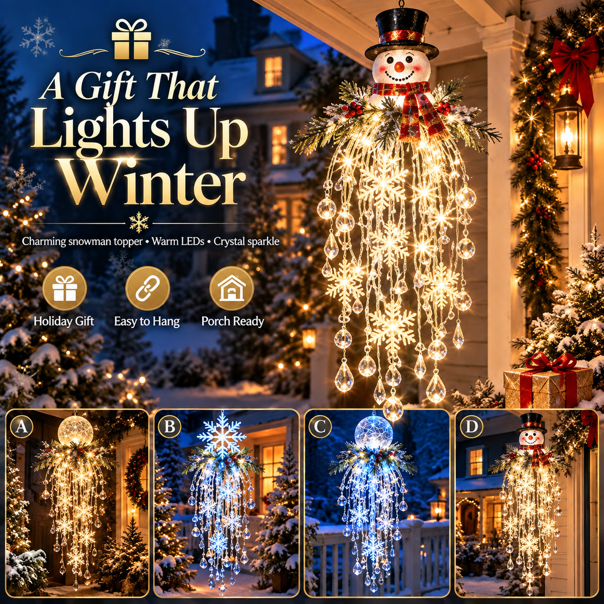 Glacia™ Crystal Cascade Christmas Light - Hartwella