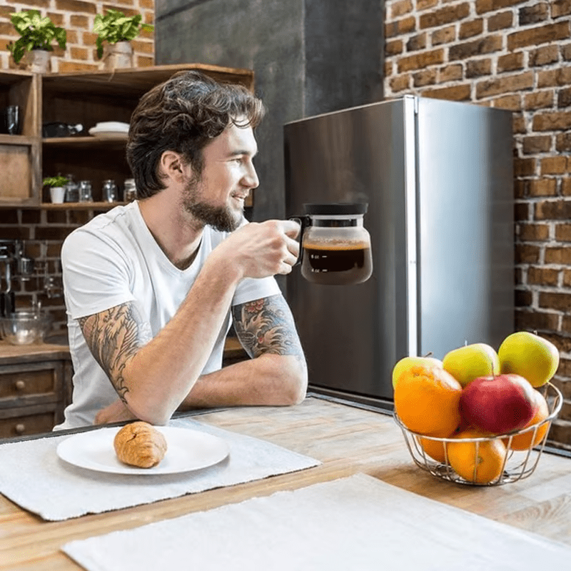 Gleam Coffee Mug | 16 Oz Borosilicate Glass, Spill - Proof with Lid - Hartwella