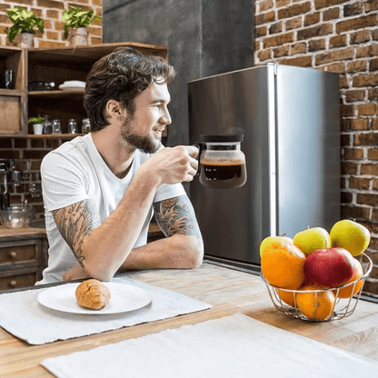 Gleam Coffee Mug | 16 Oz Borosilicate Glass, Spill - Proof with Lid - Hartwella