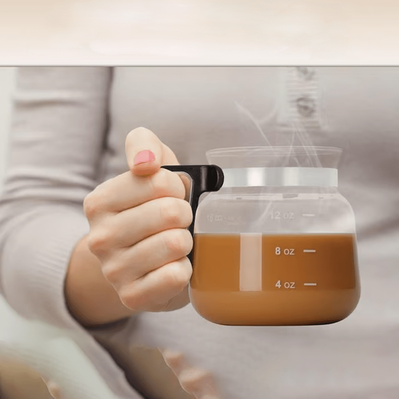 Gleam Coffee Mug | 16 Oz Borosilicate Glass, Spill - Proof with Lid - Hartwella
