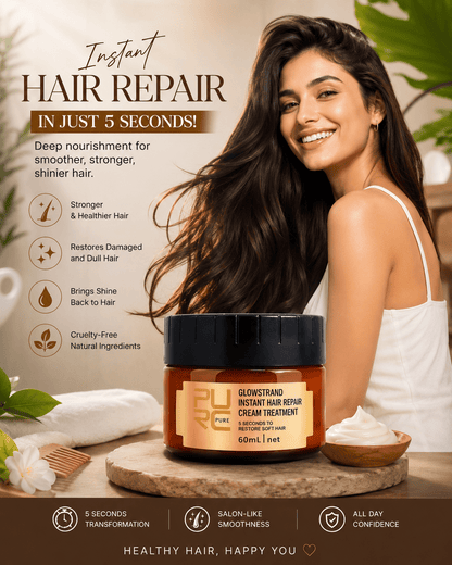 GleamWave Hair Cream | Deep Nourishment, Frizz Control, Lightweight - Hartwella