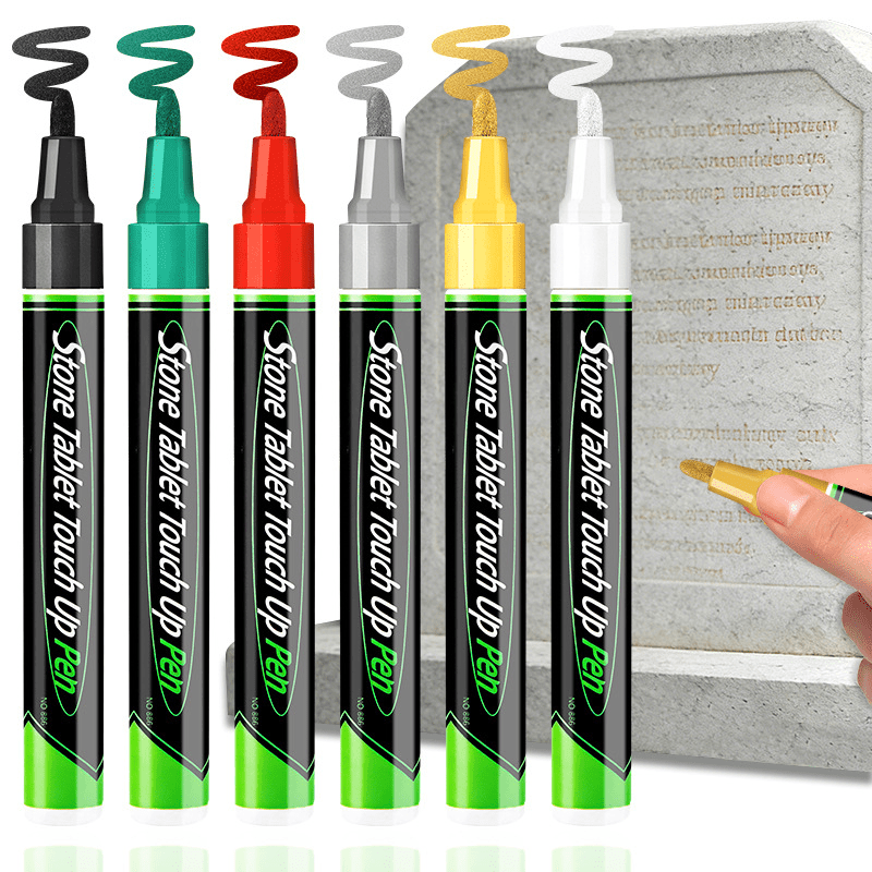 Glenstone Tombstone Marker Pen | Precision Fine Tip, Weather-Resistant for Headstones and Grave Stones - Hartwella