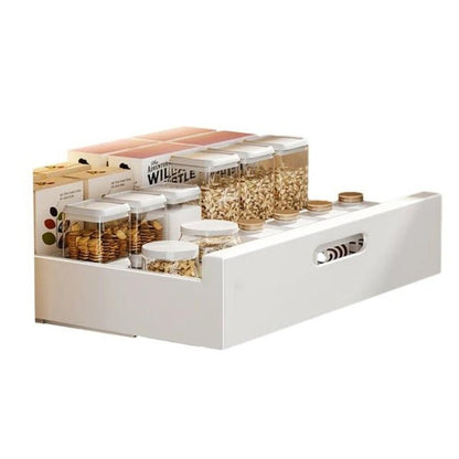 GlideNest Kitchen Drawer Organizer | Effortless Pull - Out Design, Tool - Free Installation - Hartwella