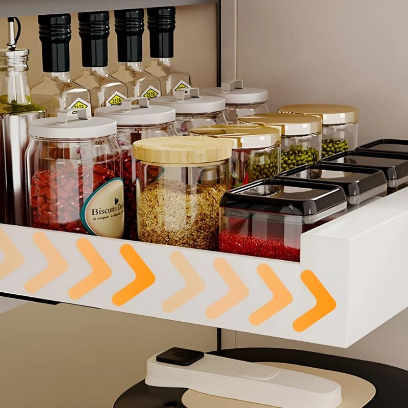 GlideNest Kitchen Drawer Organizer | Effortless Pull - Out Design, Tool - Free Installation - Hartwella