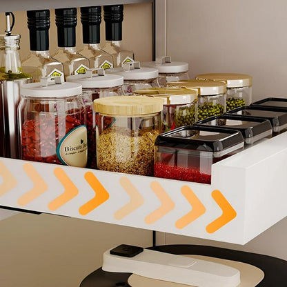 GlideNest Kitchen Drawer Organizer | Effortless Pull - Out Design, Tool - Free Installation - Hartwella