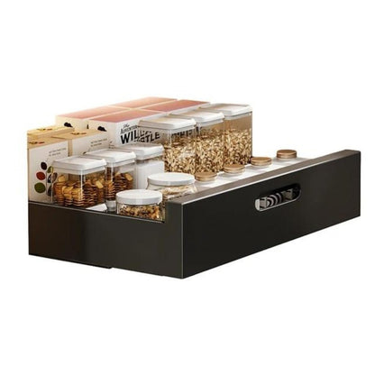 GlideNest Kitchen Drawer Organizer | Effortless Pull - Out Design, Tool - Free Installation - Hartwella