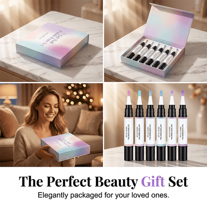Glimmer Gel Nail Polish Pens | Iridescent Pearl Finish, Mess-Free Application - Hartwella