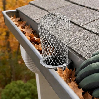 Glimmer Gutter Leaf Strainer | Rust-Resistant Aluminum, Adjustable Fit - Hartwella