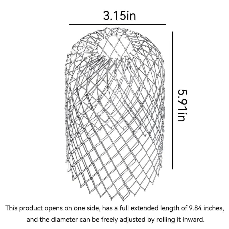 Glimmer Gutter Leaf Strainer | Rust-Resistant Aluminum, Adjustable Fit - Hartwella