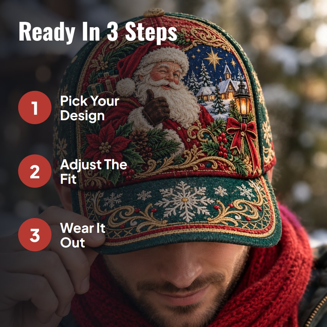 Noelis™ Christmas Graphic Baseball Cap