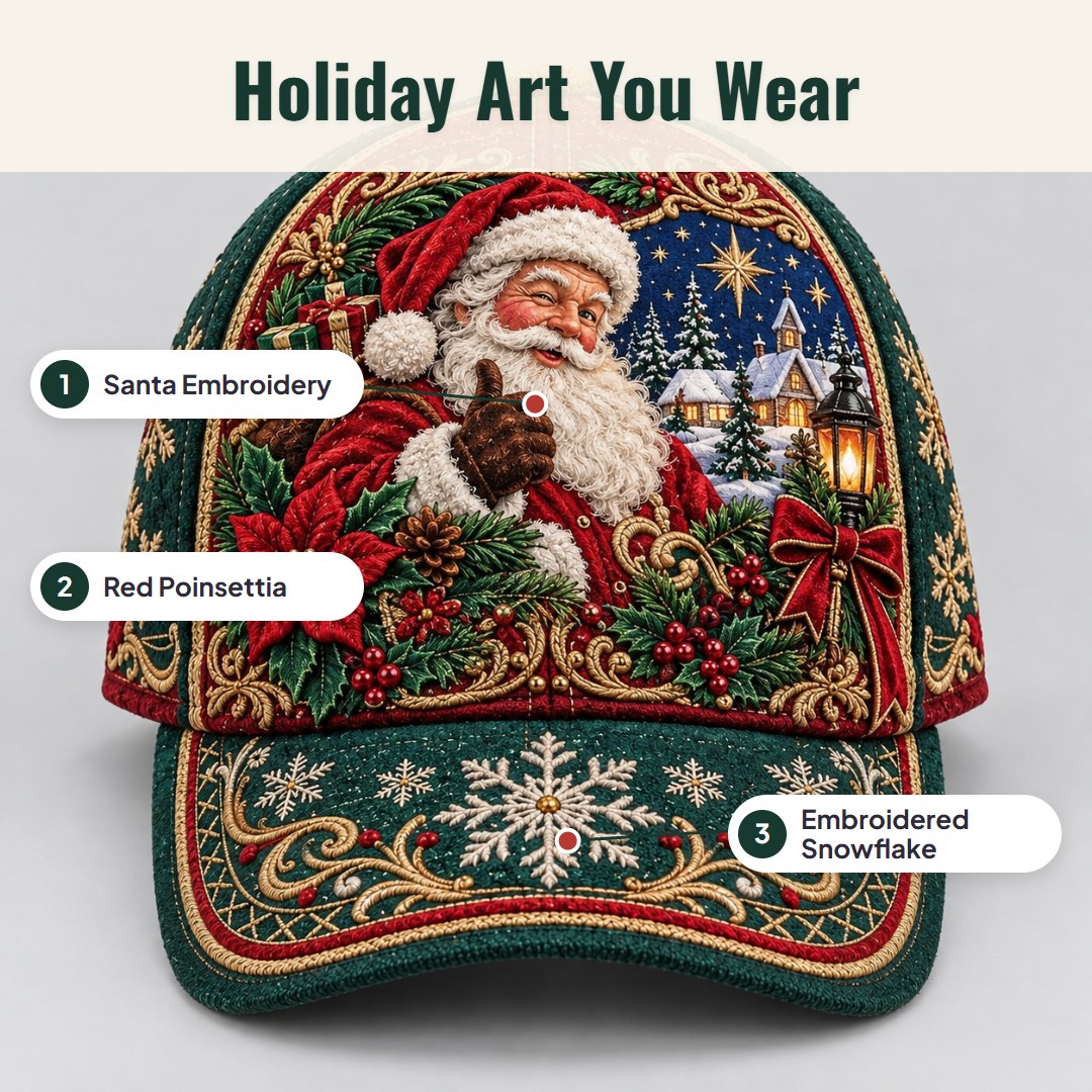 Noelis™ Christmas Graphic Baseball Cap