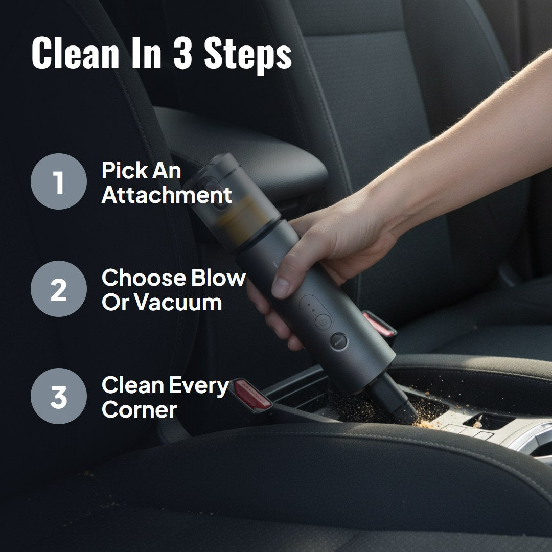 Dustra™ 4-in-1 Cordless Air Duster & Vacuum