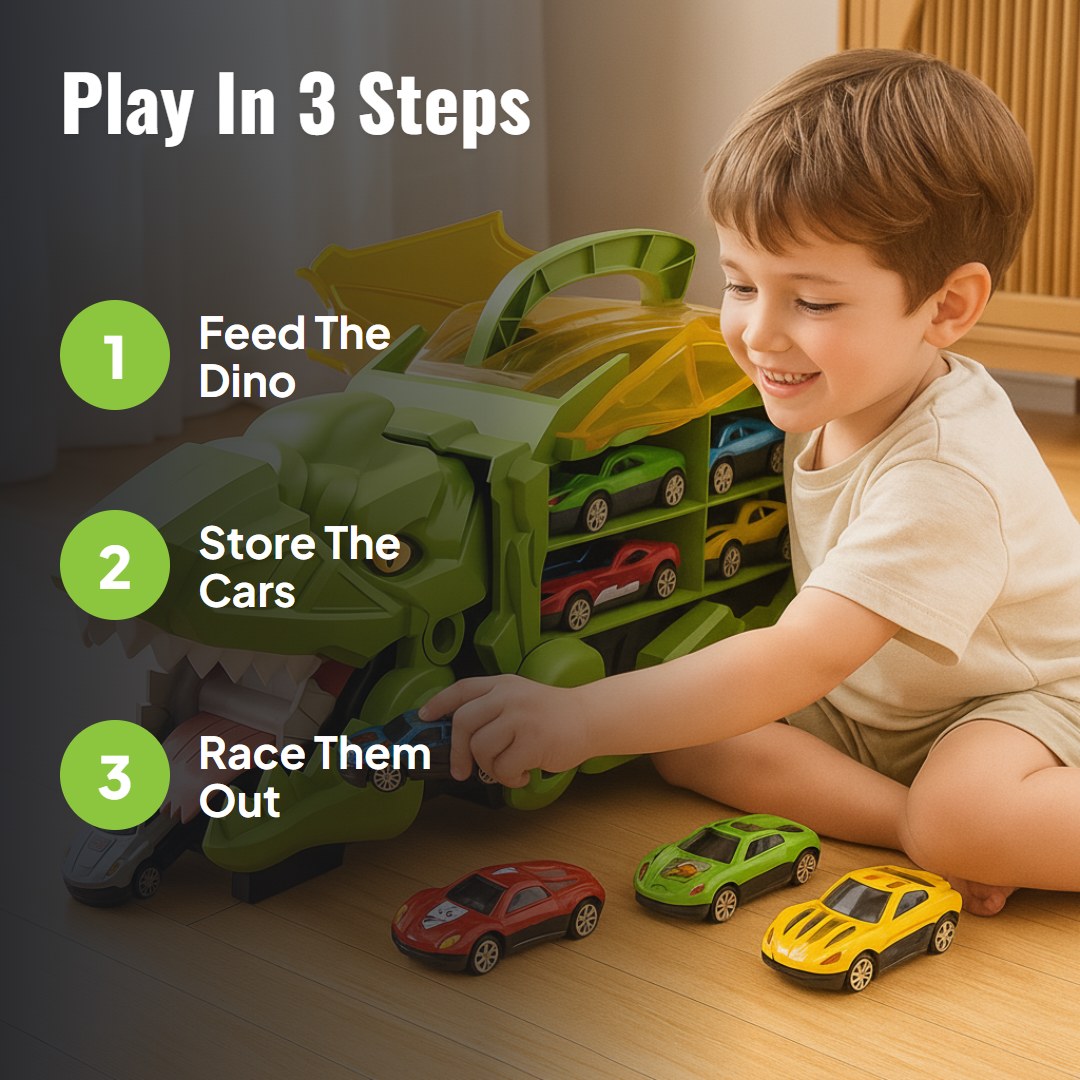 Dinoroll™ Dinosaur Car Transport Truck