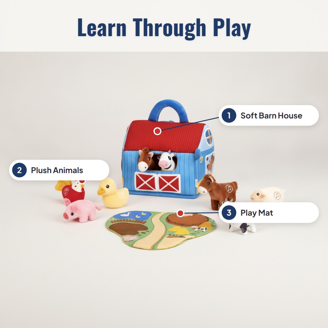Barnley™ Farm Animal Plush Playset