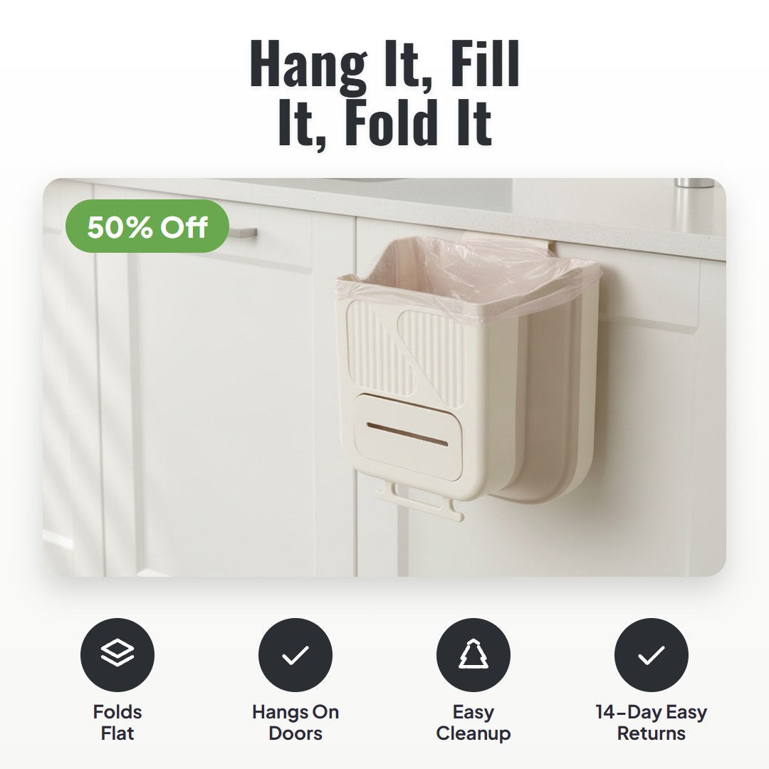 Binly™ Folding Hanging Kitchen Bin (7L)