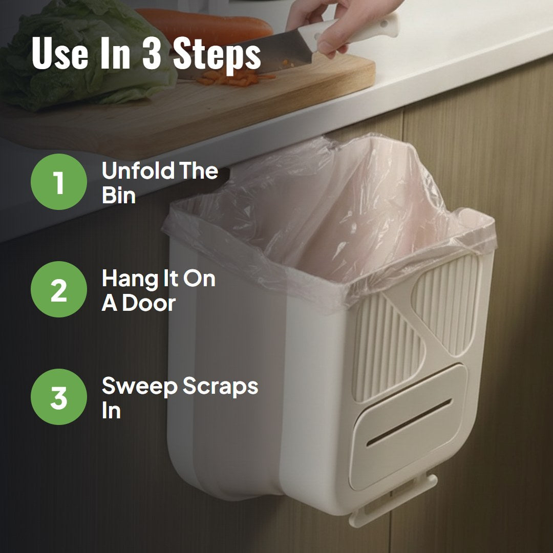 Binly™ Folding Hanging Kitchen Bin (7L)