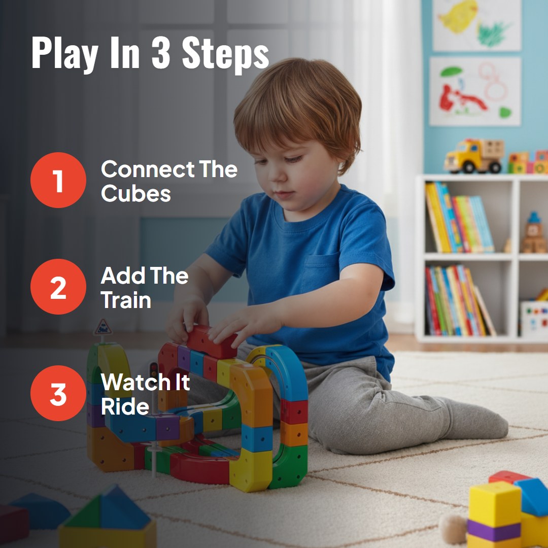 Railix™ Magic Cube Rail Track Set (51 pcs)