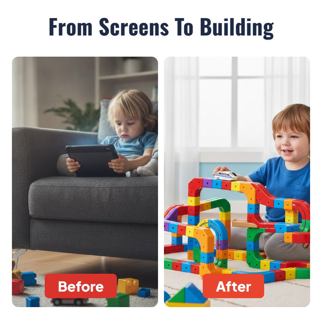 Railix™ Magic Cube Rail Track Set (51 pcs)
