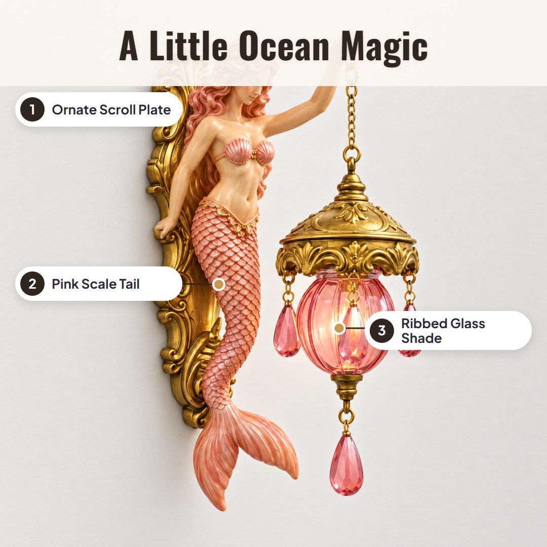 Mareva™ Mermaid Wall Lamp