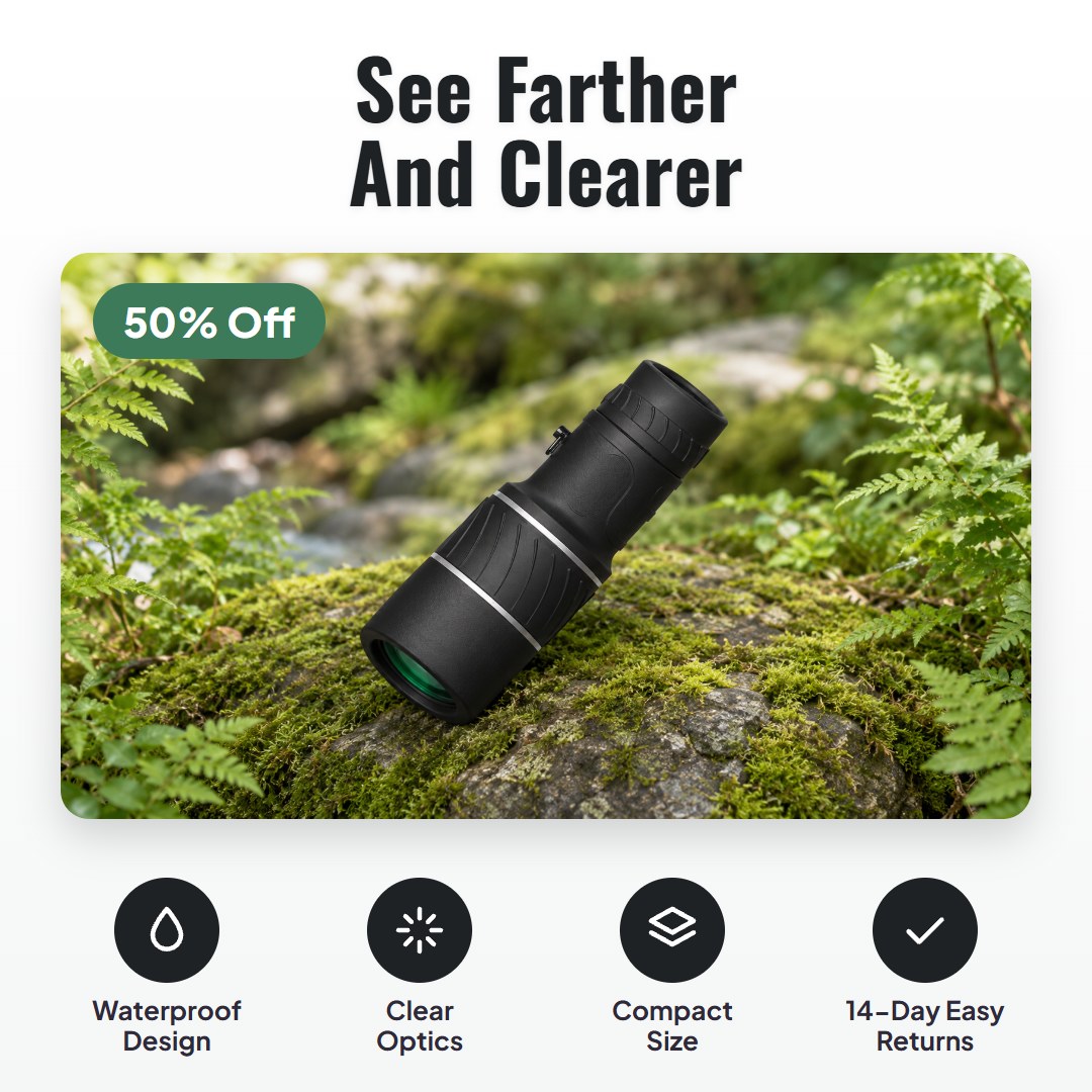 Scopra™ 16x52 Monocular Telescope