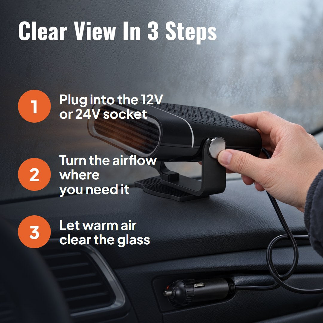 Ventra™ Portable 2-in-1 Car Heater and Fan