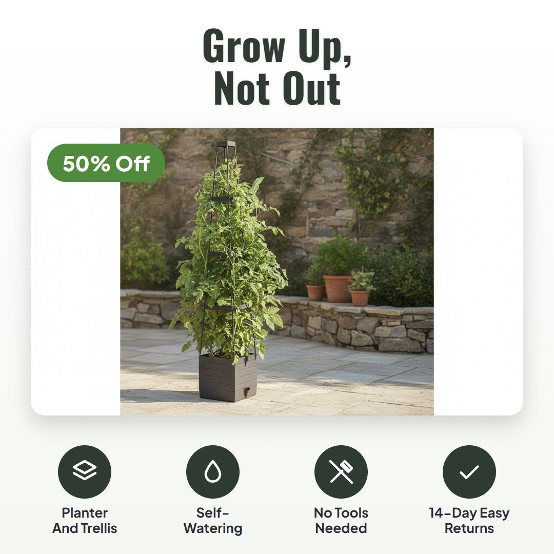 Trevora™ Raised Bed Planter With Trellis