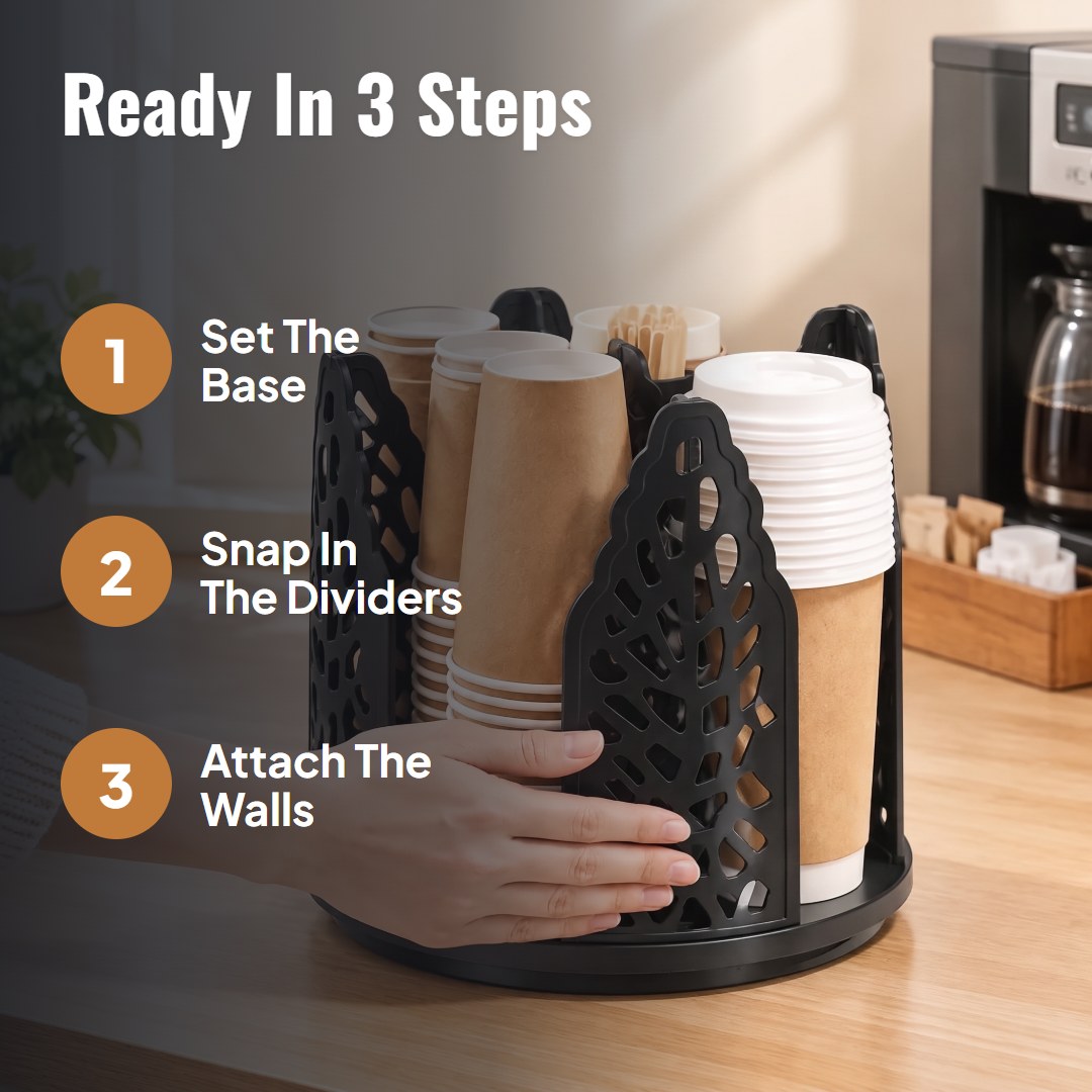 Spirra™ Rotating Cup Holder Dispenser