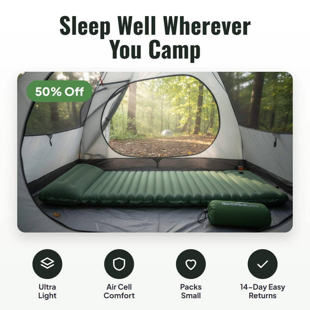 Campo™ Ultralight Inflatable Camping Mattress
