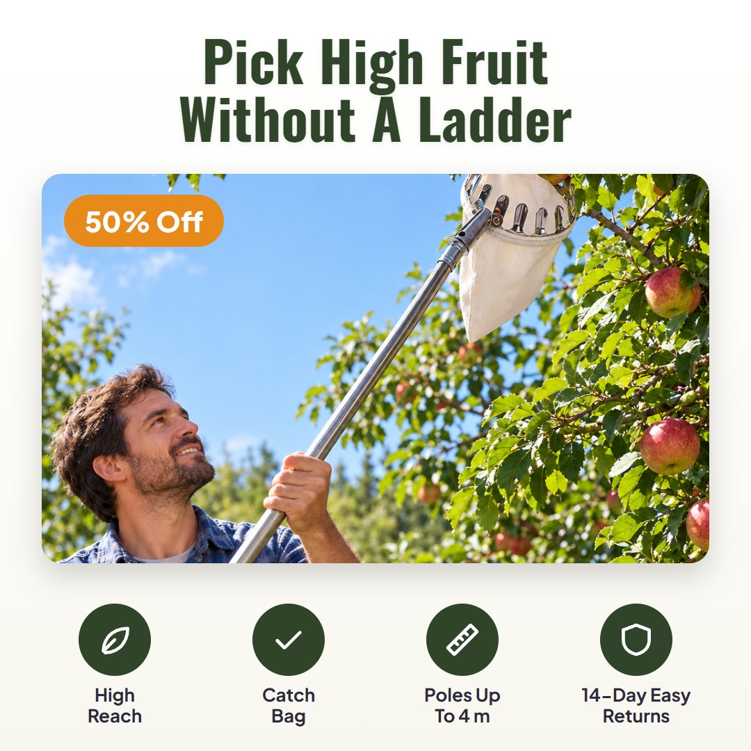 Harvo™ High-Reach Fruit Picker Basket