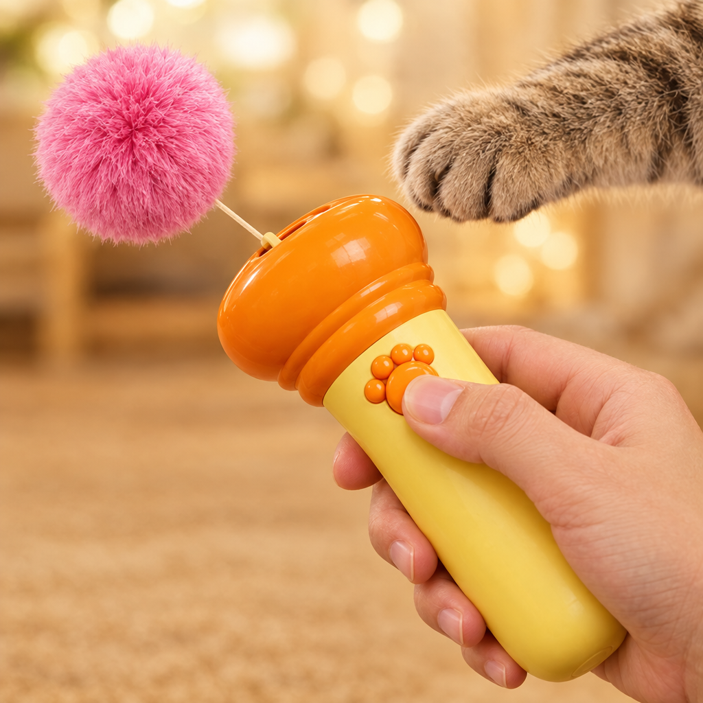 Pouncy™ Cat Pom-Pom Ball Launcher