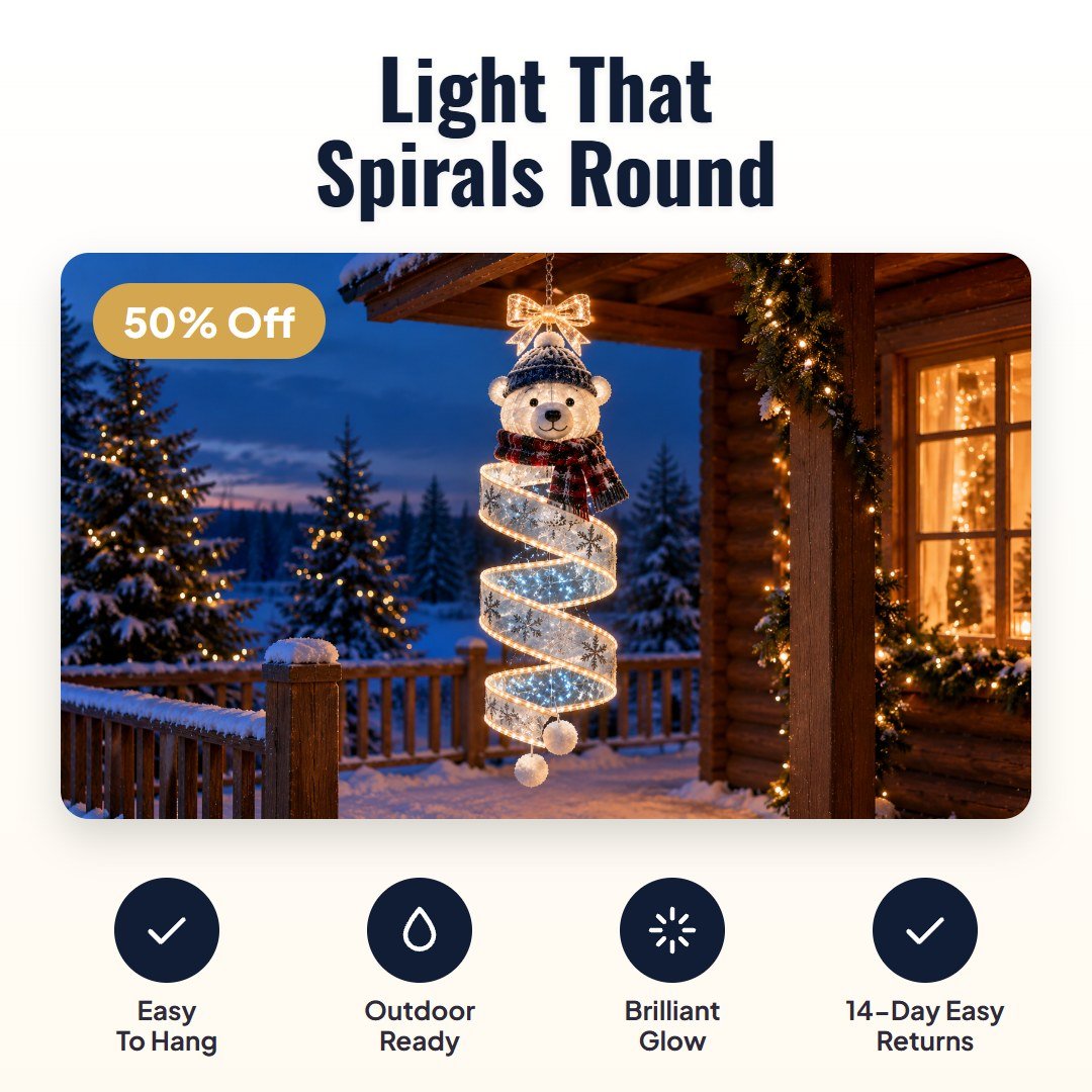 Glowick™ Spiral Hanging LED Light - Hartwella