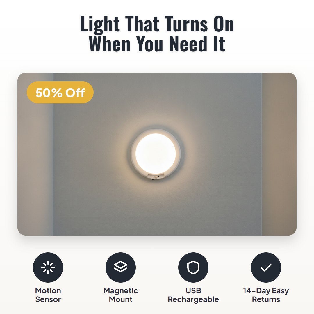 Glowmo™ Rechargeable Motion Sensor Light