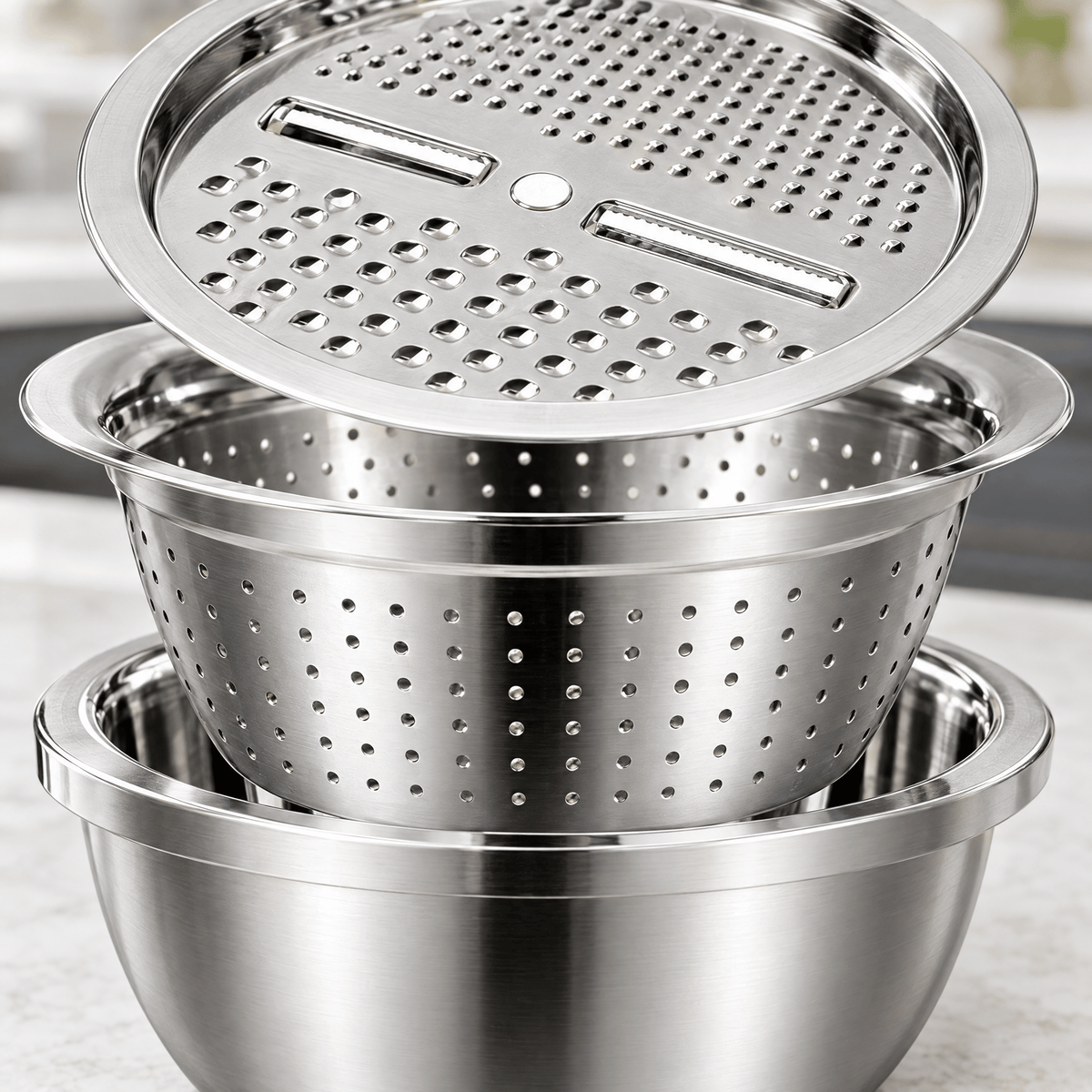 Gratio™ 3-in-1 Stainless Steel Grater Bowl - Hartwella