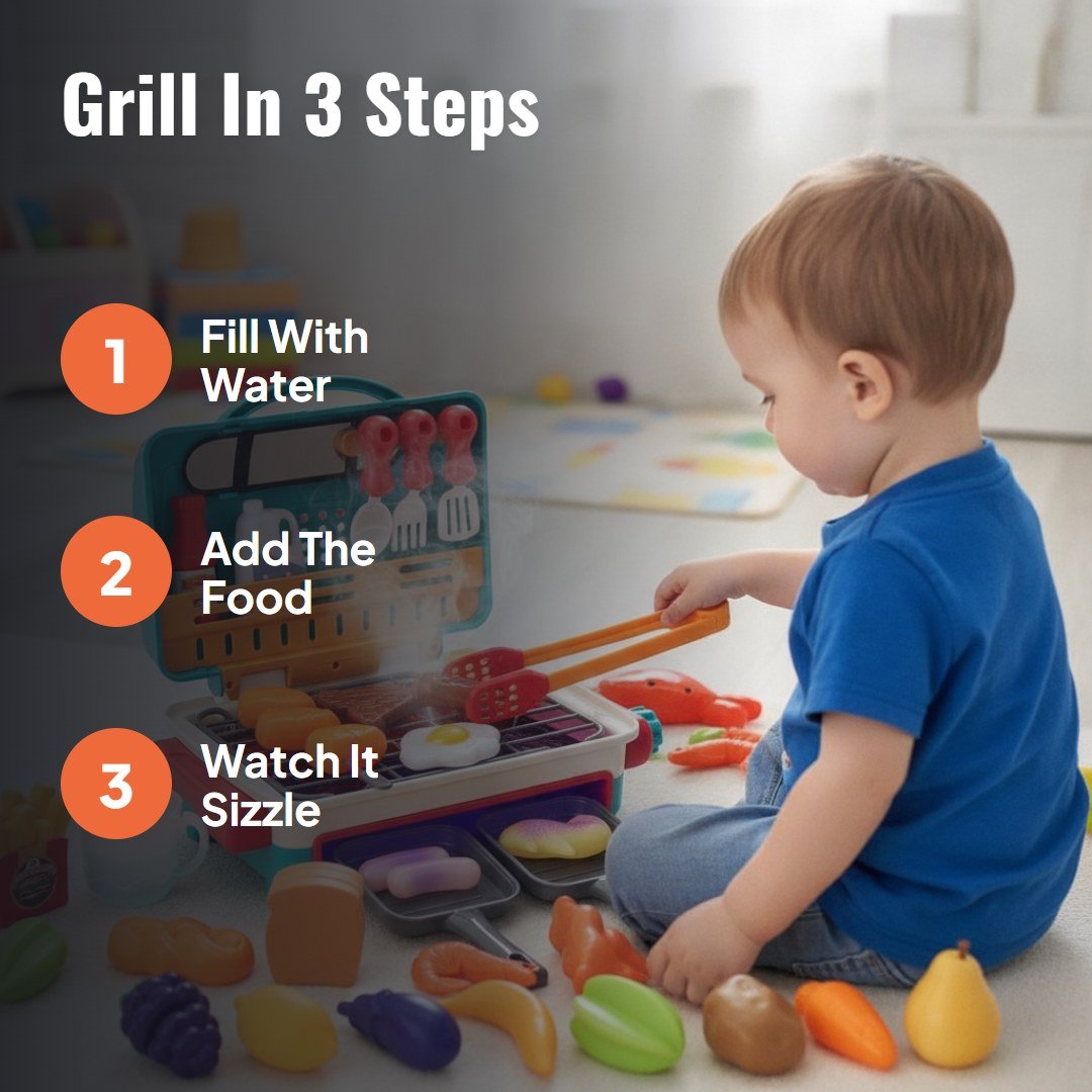 Grillo™ Kids BBQ Grill Play Set