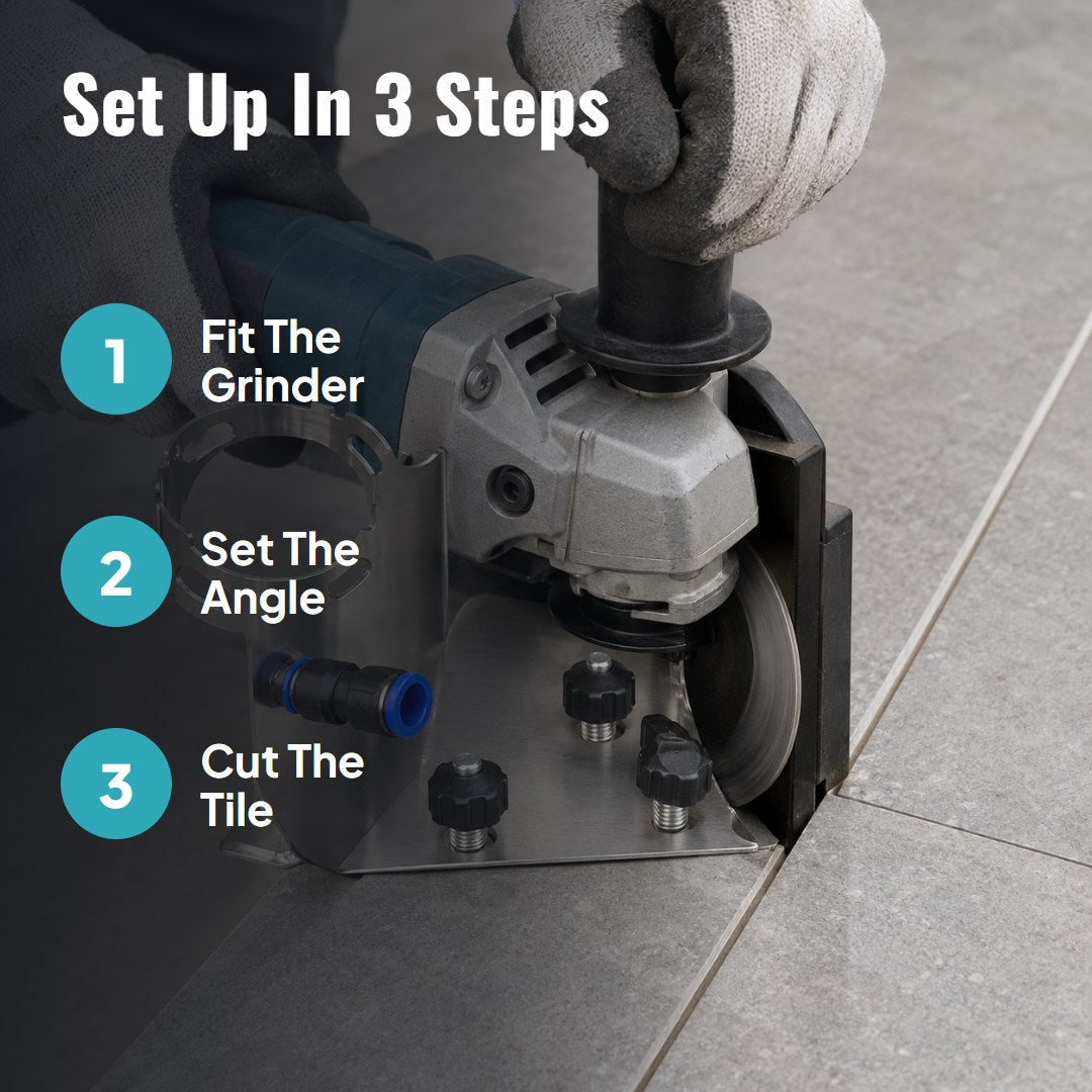 Grindro™ Angle Grinder Stand for Tile Chamfer Cutting