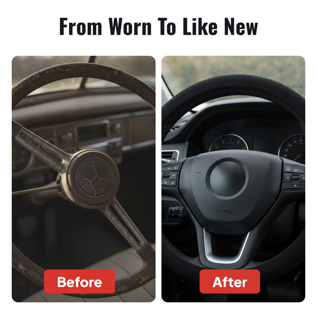 Gripza™ Carbon Suede Steering Wheel Cover