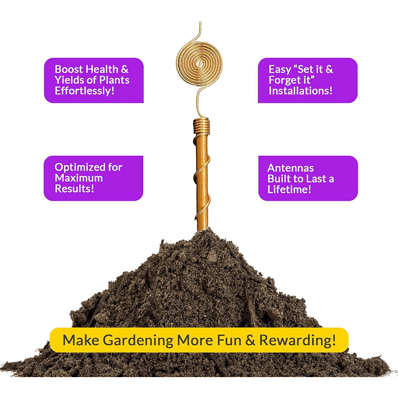 Grove Electroculture Stake | Pure Copper, Weather Resistant, Easy Installation - Hartwella