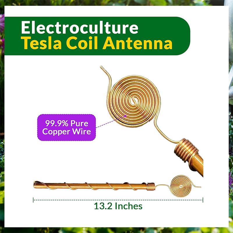 Grove Electroculture Stake | Pure Copper, Weather Resistant, Easy Installation - Hartwella