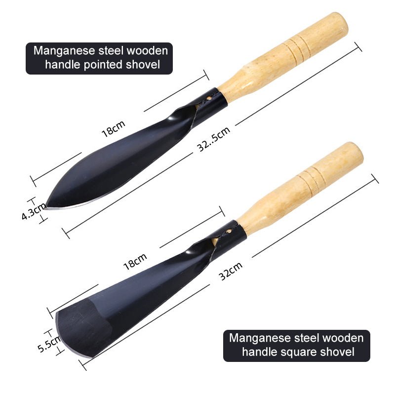 Grove Gardening Tools Set | Stainless Steel Weeding Shovel, Trowel, Rake - Hartwella