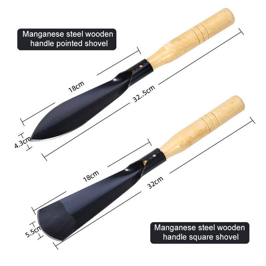 Grove Gardening Tools Set | Stainless Steel Weeding Shovel, Trowel, Rake - Hartwella