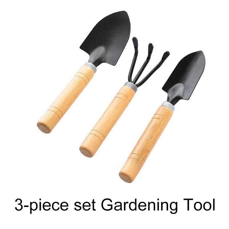 Grove Gardening Tools Set | Stainless Steel Weeding Shovel, Trowel, Rake - Hartwella