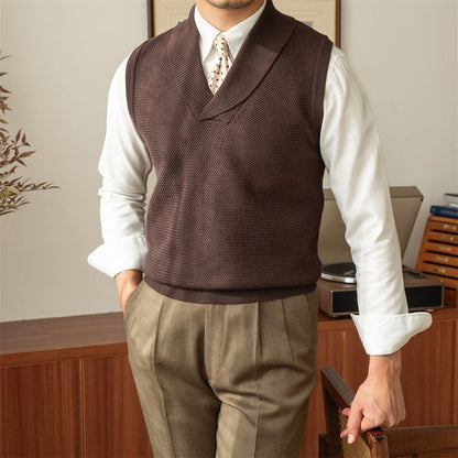 Grove Knitted Vest | V-Neck, Cozy Polyester - Hartwella