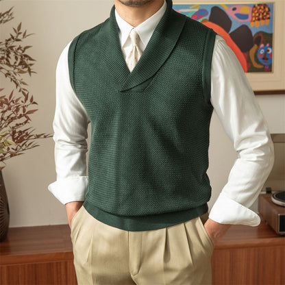 Grove Knitted Vest | V-Neck, Cozy Polyester - Hartwella