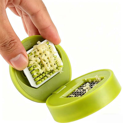 Gusto Garlic Chopper | Stainless Steel Blades, Easy Pressing Mechanism - Hartwella
