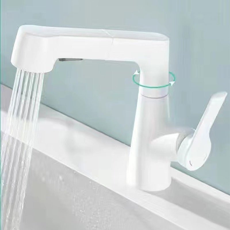 Haven Bathroom Faucet | Pull-Out Sprayer, 360-Degree Swivel, Gunmetal Gray Finish - Hartwella