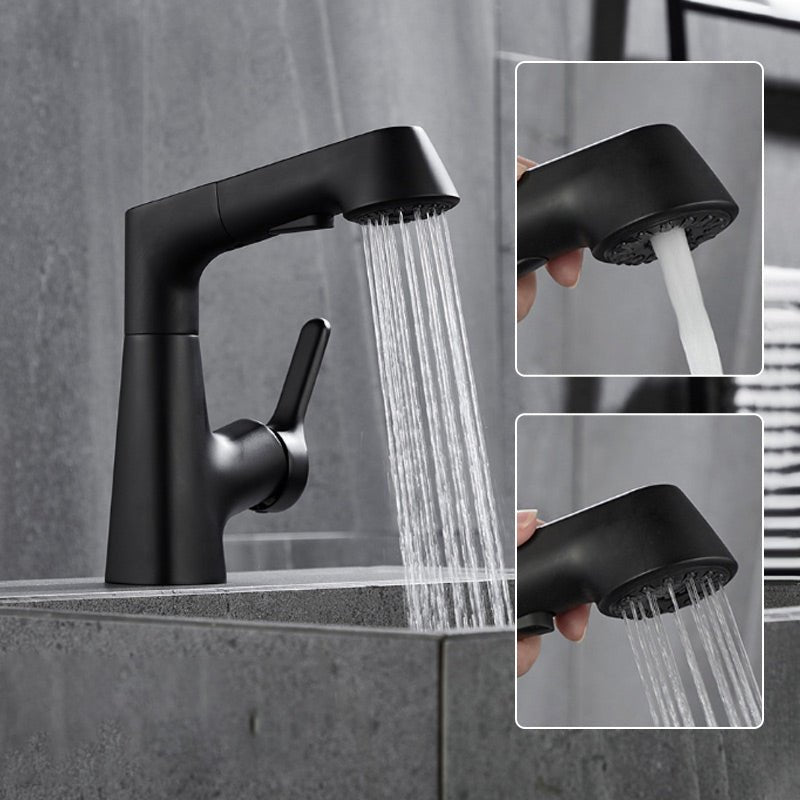 Haven Bathroom Faucet | Pull-Out Sprayer, 360-Degree Swivel, Gunmetal Gray Finish - Hartwella
