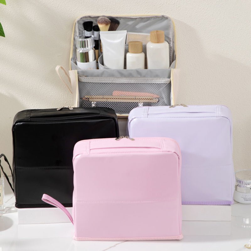 Haven Handheld Cosmetic Bag | Stylish, Partitioned Storage - Hartwella